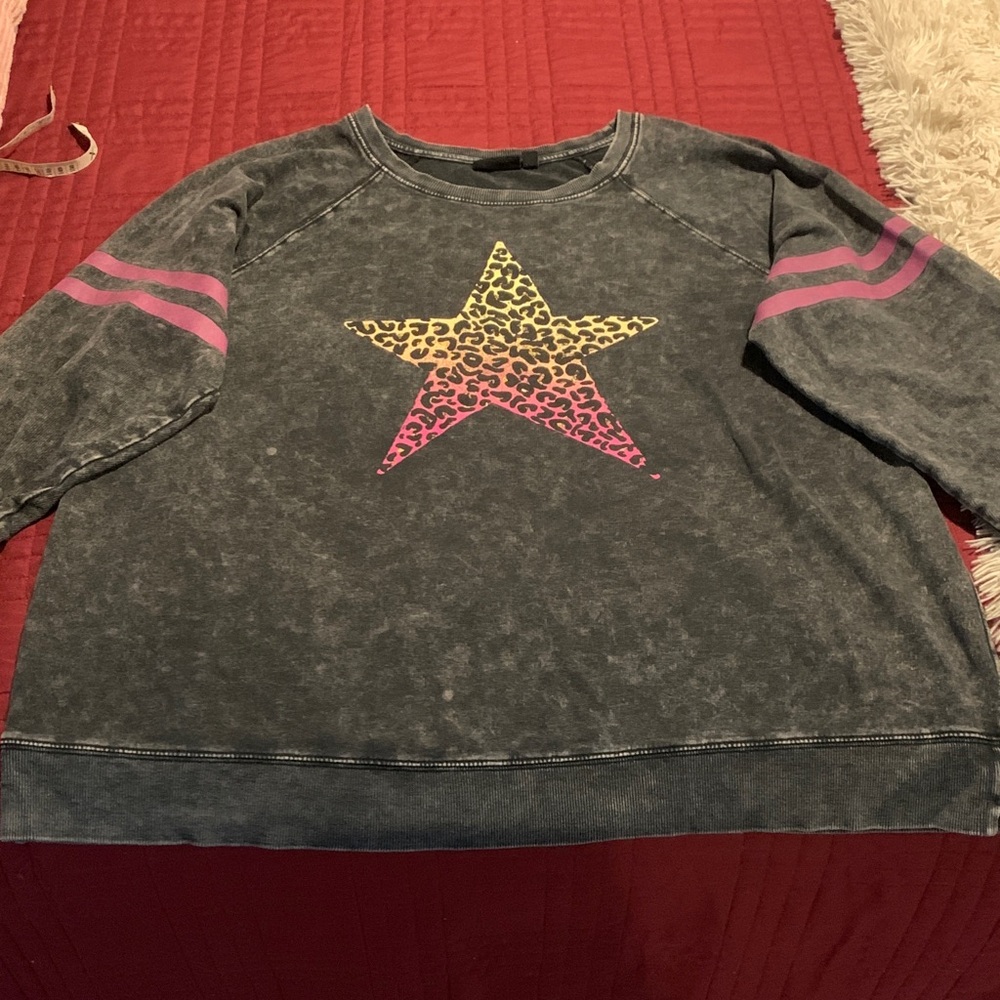 TORRID Lovesick Size 1 Black Crewneck Sweatshirt